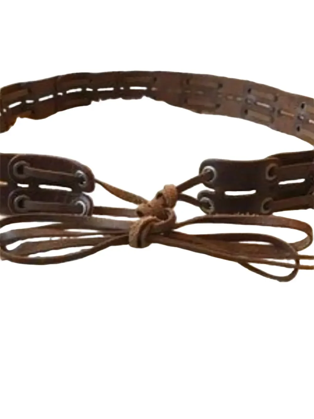 American Eagle Festival Season Genuine Leather Brown Boho Belt